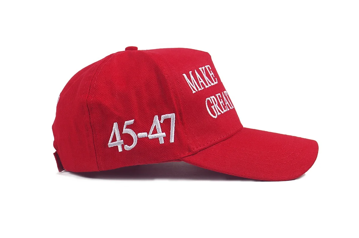 In stock popular fashion colorful unisex presidential election red colorful baseball cap MAKE AMERICA GREAT AGAIN usa hat