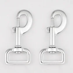 Heavy Duty Eye Bolt Snap Hook 25 mm Glossy Black Swivel Clasp Dog Horse Lead Hook 1 Inch Metal Swivel Snap Hook for Dog Leash