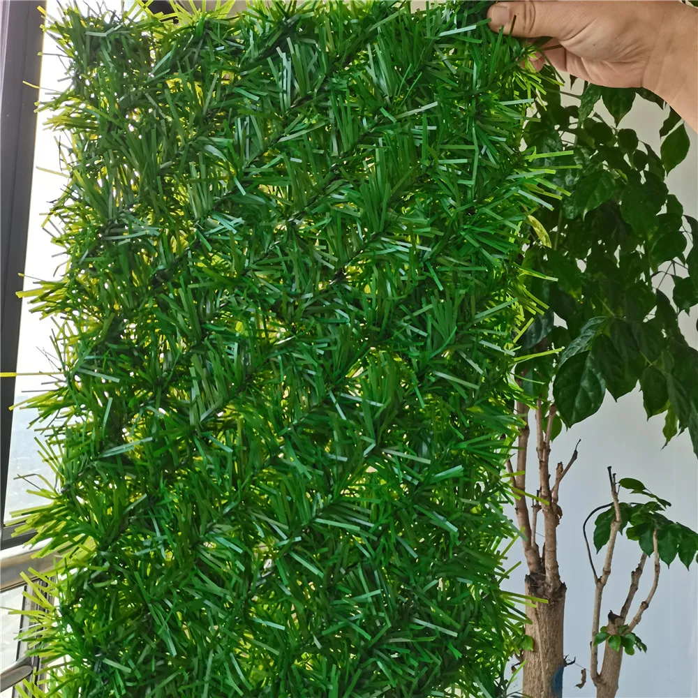 Custom Outdoor Shelter Privacy Protect Faux Green Grass Hedge Roll Artificial Grass Fence