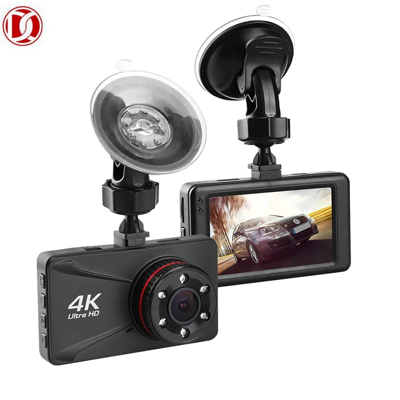 Заводская OEM Автомобильная камера в черном корпусе 3 дюйма 4K HD Ночное Видение G-датчик обнаружения движения парковочный монитор видеорегистратор для автомобиля