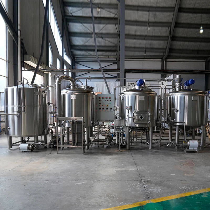 8bbl 4-vessels turnkey tested micro brewery equipments with automatic control