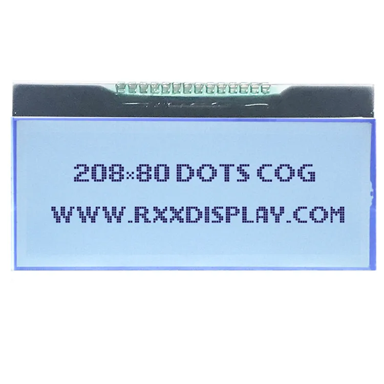 208x80 графический ЖК-дисплей FSTN положительный ЖК-дисплей 6 часов угол обзора