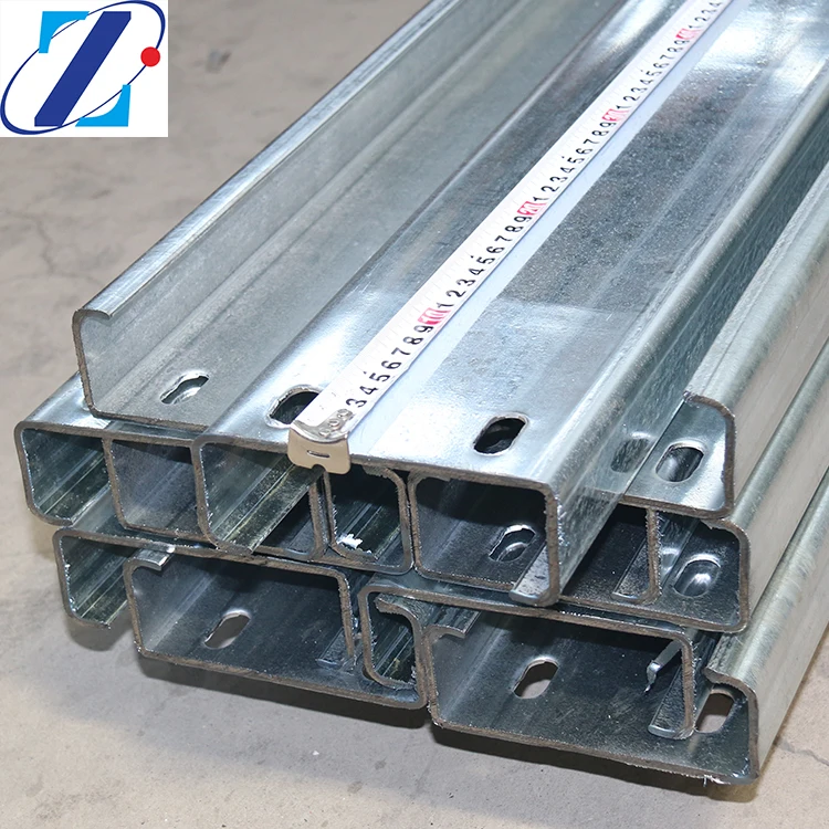 
High quality standard lipped c purlin c section c channel steel dimensions 