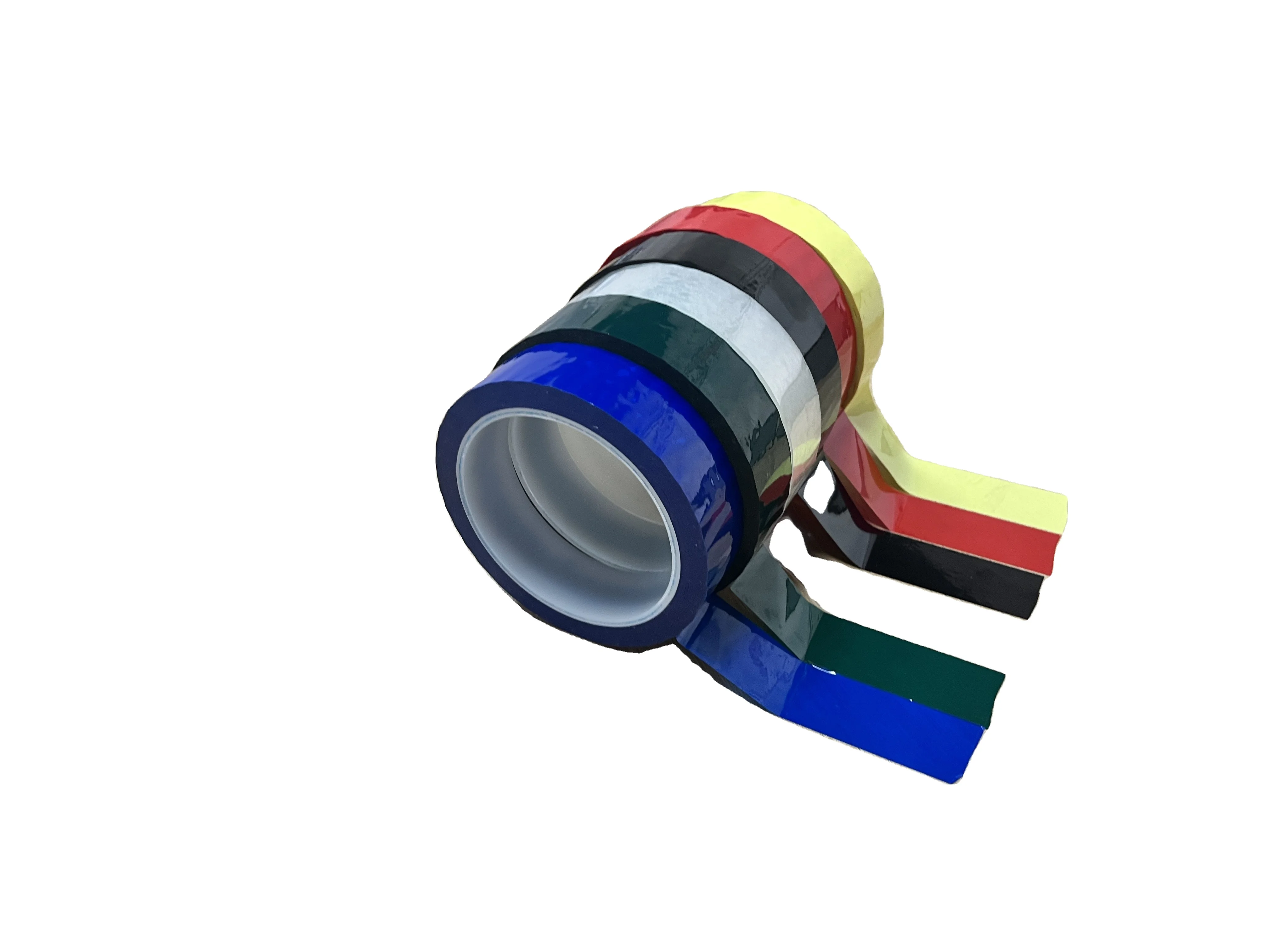 Flame retardant pet marking mylar tape transformer insulation high temperature mylar tape colorful non-marking 5S marking tape