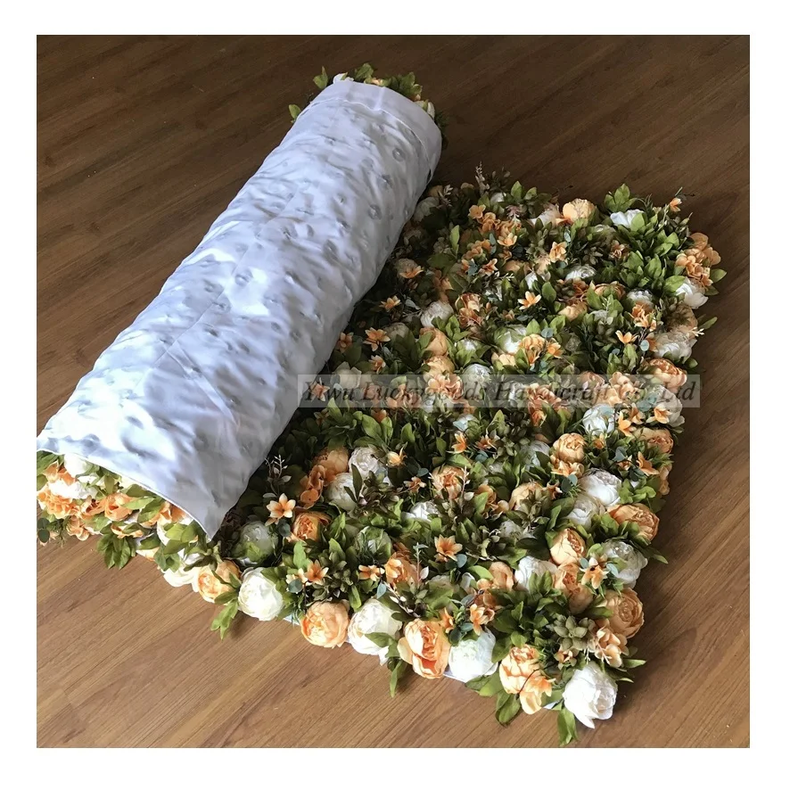 
LFB1421 greenery roll up flower wall fro wedding decorations 