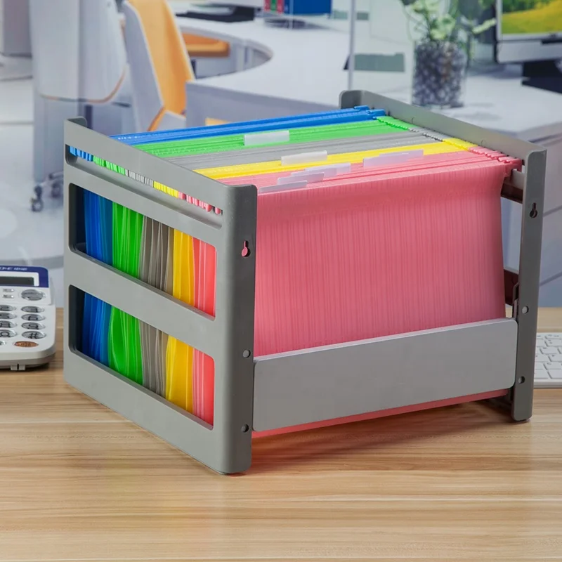 
A4 Folder Organizer Custom Folders Box Plastic Colored hanging expanding file folder 