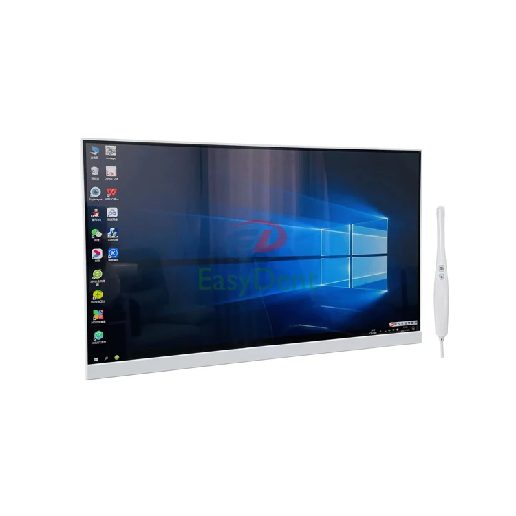 HD 1080 all-in-one core i5 intel win10 256G computer with 24-inch touch capacitive screen and  TV Holder use Dental chair unit
