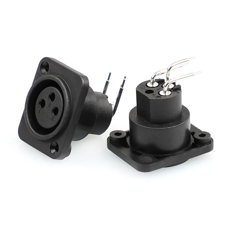 Mini Xlr Socket Connector Female Male 3pin Ce Rohs xlr-dy-04A 3 pin Xlr Connector Pcb