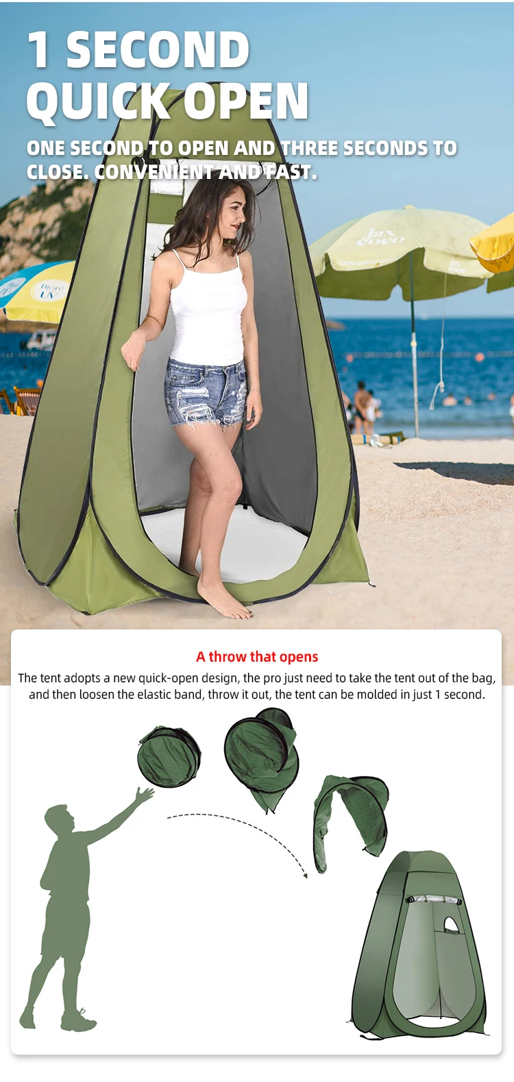 Cool Summer Popular Adult Baby Beach Tent And Beach Shade Tent Outdoor Shower Tent Make You Feel Comfortable