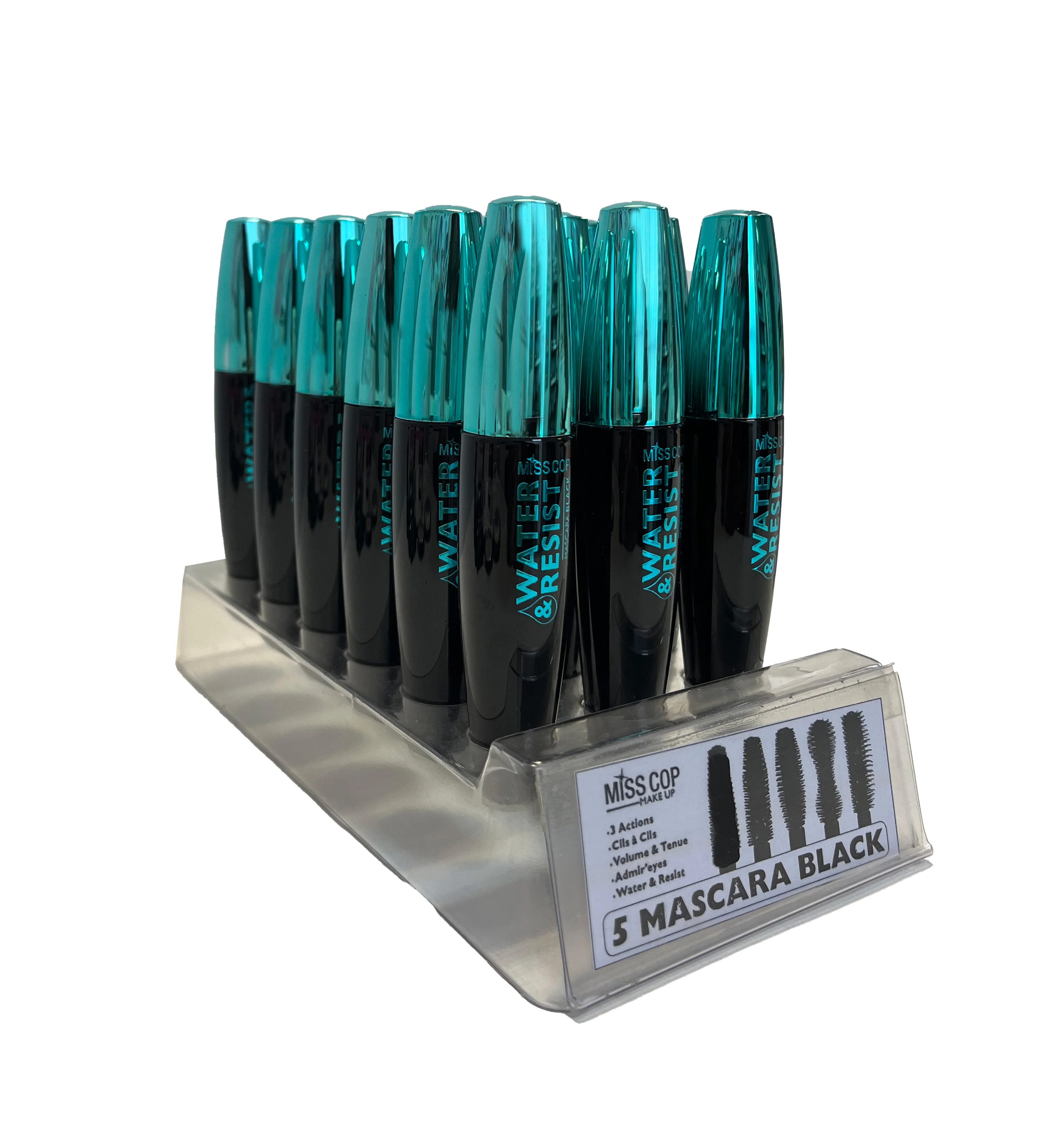 Good Quality French Beauty Vegan Mascara Water And Resist 01- Black For Daily Use