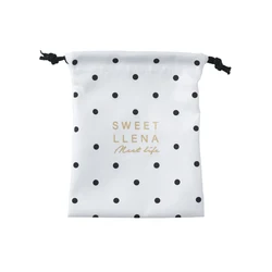 Мини-упаковка изготовленным на заказ логосом хлопковое Подарочное платье маленькая сумка с затягивающими шнурками, сумка-мешок