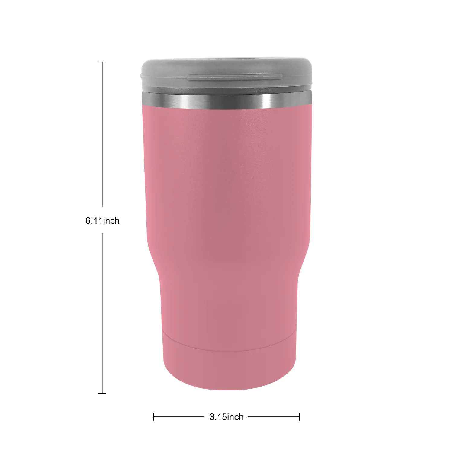 Outdoor Drinking Stainless Steel Insulated SS Can Cooler 2 in 1 Beer Can Tumbler Universal Can Cooler With Opener