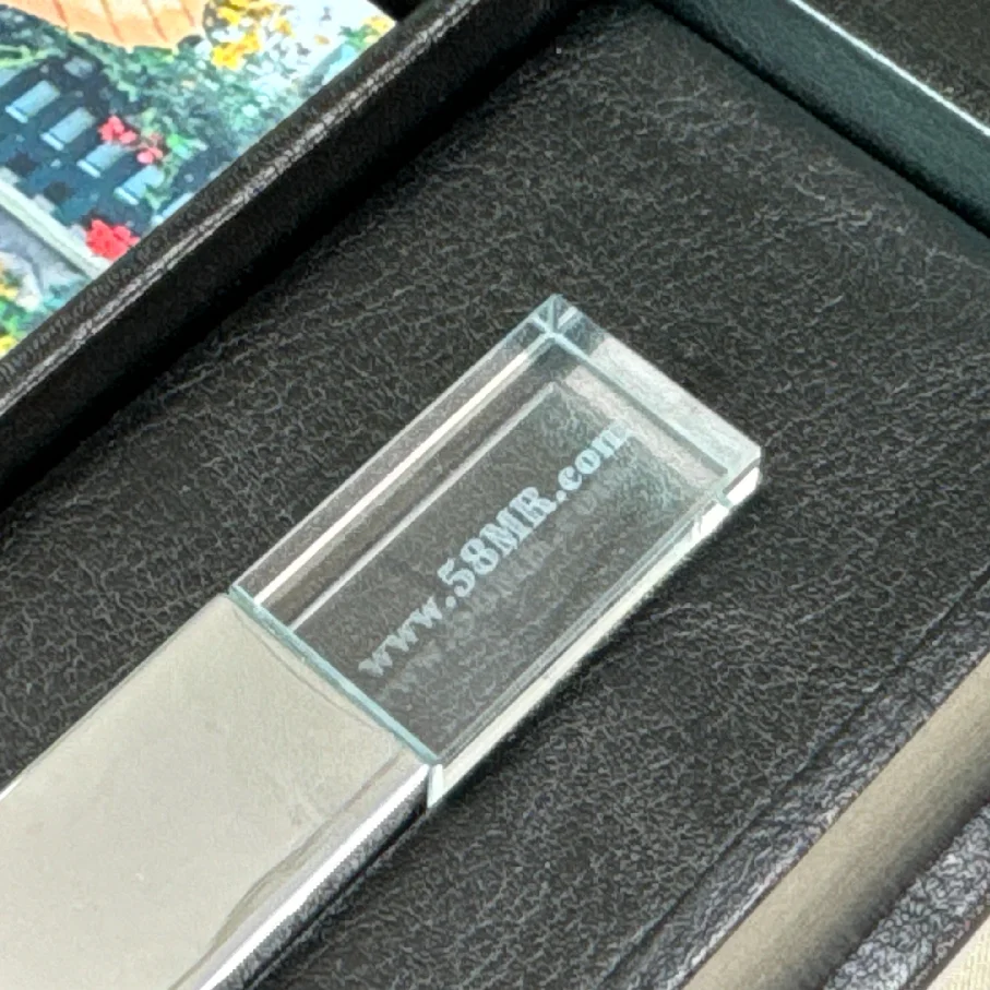 Custom 4*6 5X7 6*8 inch prints Special Paper Wedding Foto Album Photo Linen PU leather Box USB Flash Drives Gift package Box