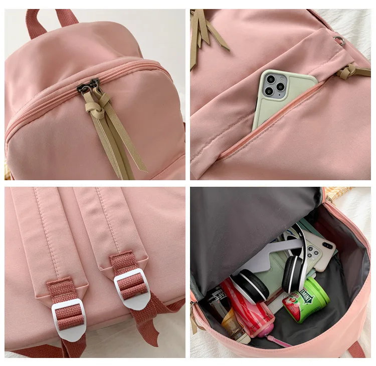 New Arrives Teenage Canvas Backpack Student School Backpack Female Outdoor Travel Bag School Bags