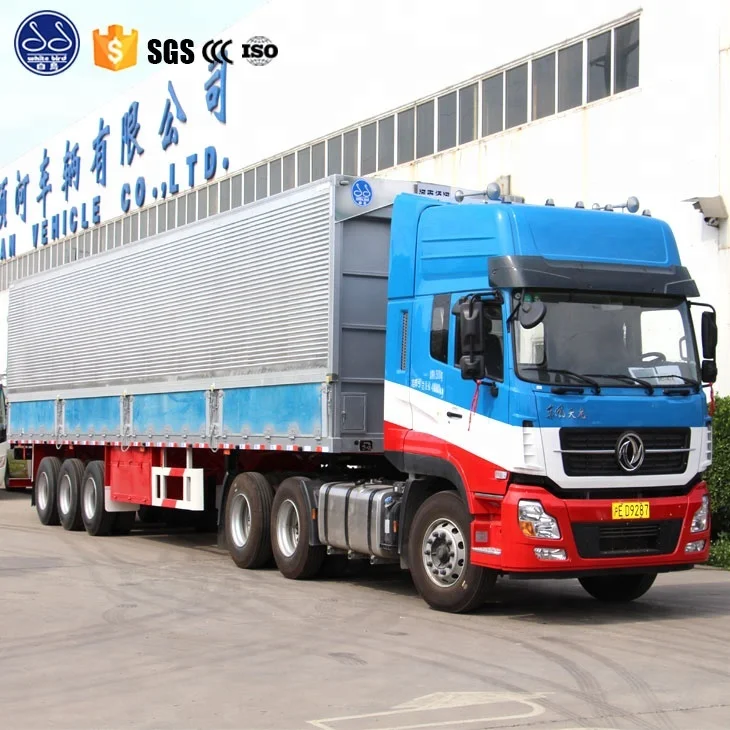 high quality 20 ton payload curtain side semi trailer 2 axles 20ft 40ft box truck trailer roller shutters trailer