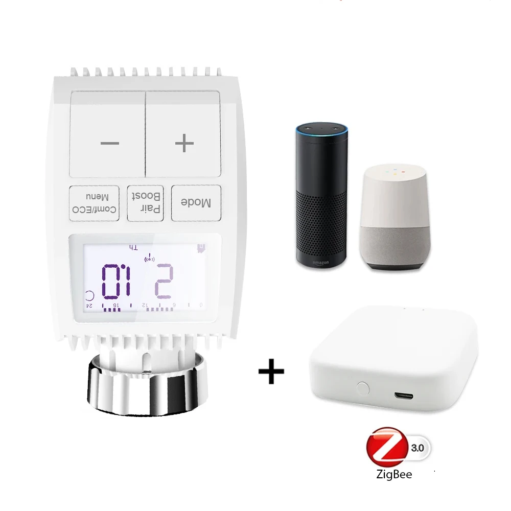Smart Tuya Thermostat Zigbee Gateway Temperature Controller Floor Heating System Thermal Actuator