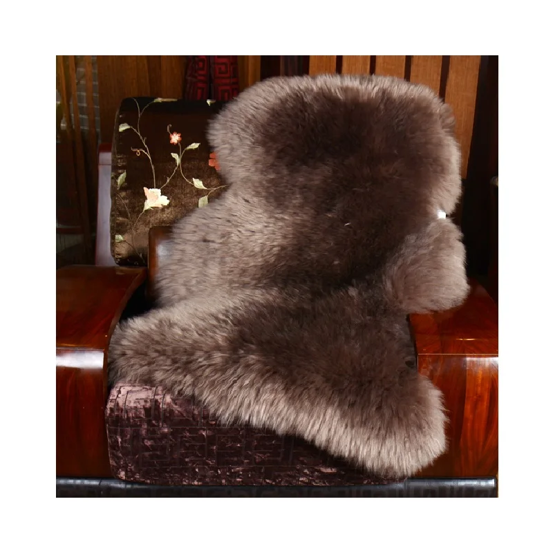 New design shaggy sheepskin reindeer skin Curly Lamb Fur Plate long hair mongolian goat Fur Plate Tibet Sheepskin real fur rug