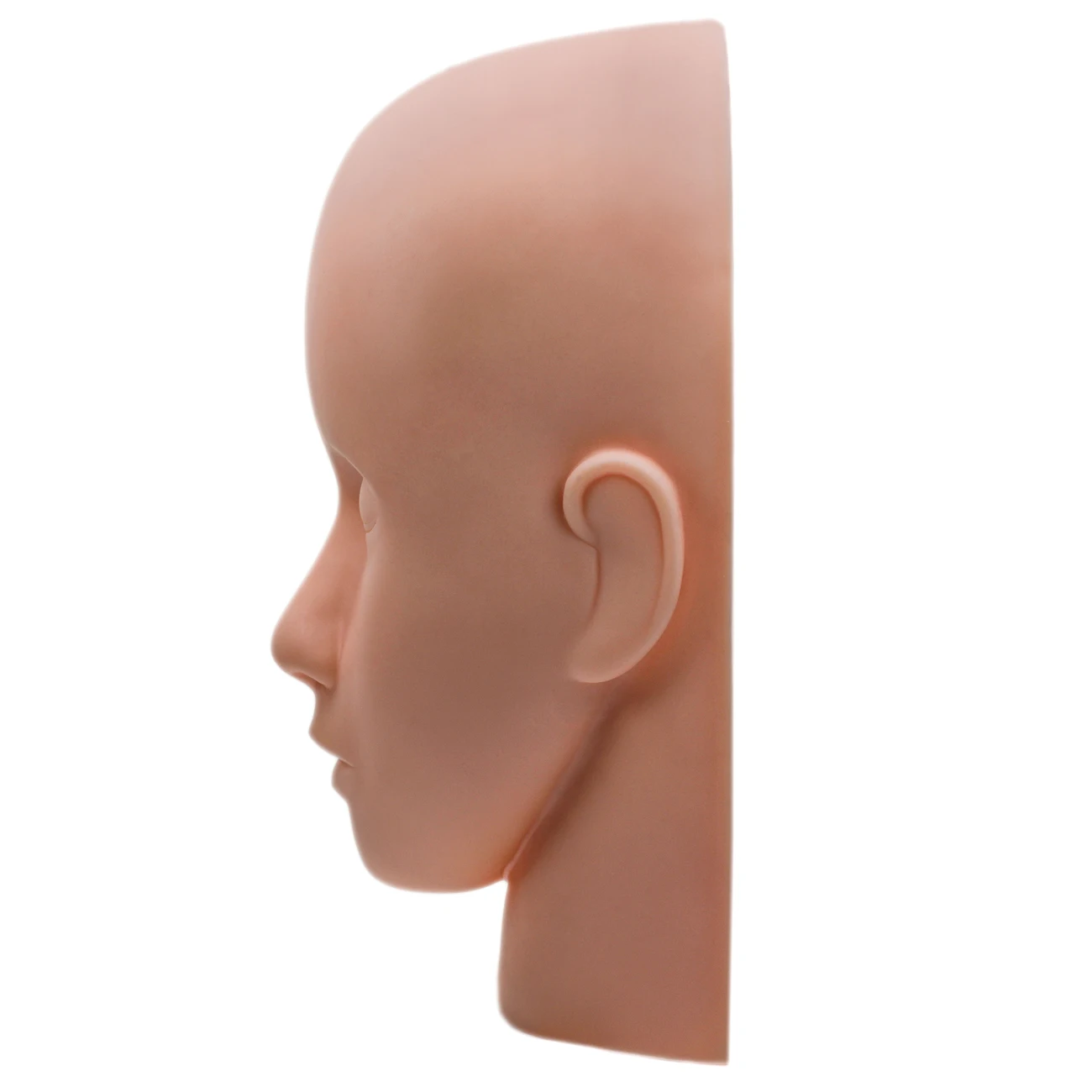 Eyelash Extensions Rubber Practice Training Extension Silicone Model Flat Head Mannequin