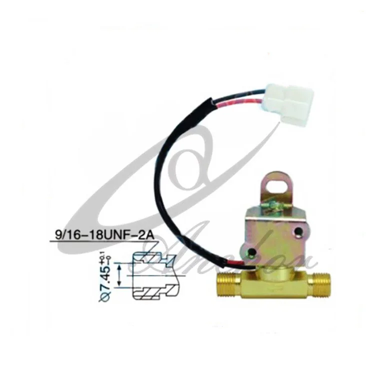 12v / 24v Brass Refrigerant Solenoid Valve R12/R134 3/8 MIO