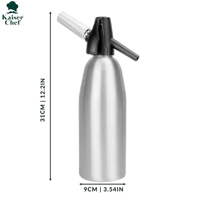 Hot Selling Trend Metal Soda Maker Machine 1000ml Co2 Cartridge Soda Siphon