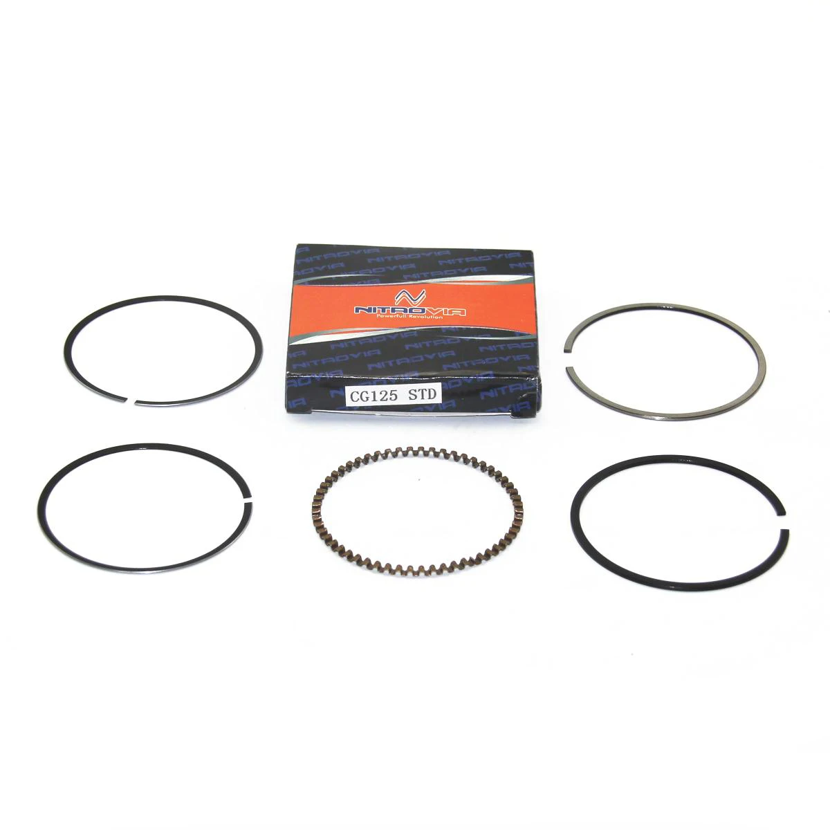 13011-383-620 13021-397-000 High Quality Motorcycle Engine Crankshaft 56.5mm Piston ring set For CG125