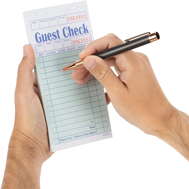 China factory sells single part guest checks pad for restaurants
