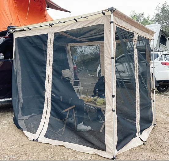 Car side sunshade canopy supporting fabric house aluminum alloy support rod car side tent