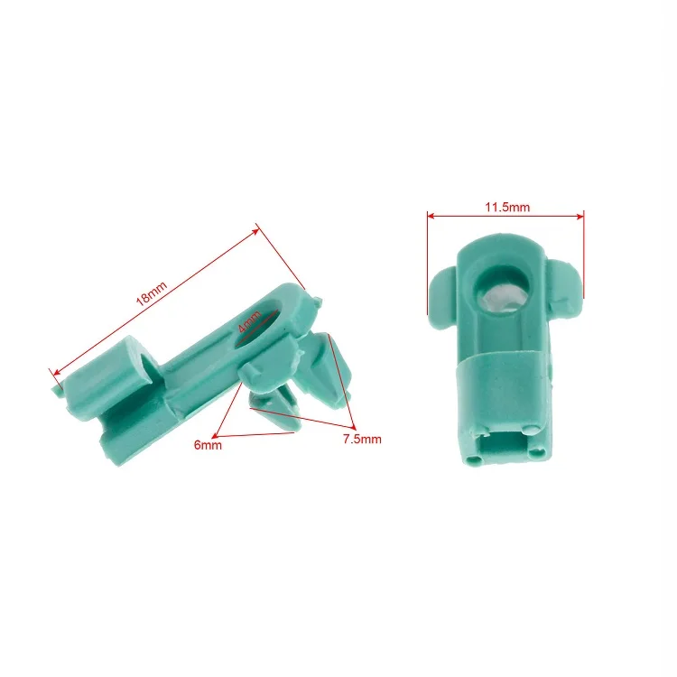 Car door green plastic door lock lever clip retainer for Honda lock