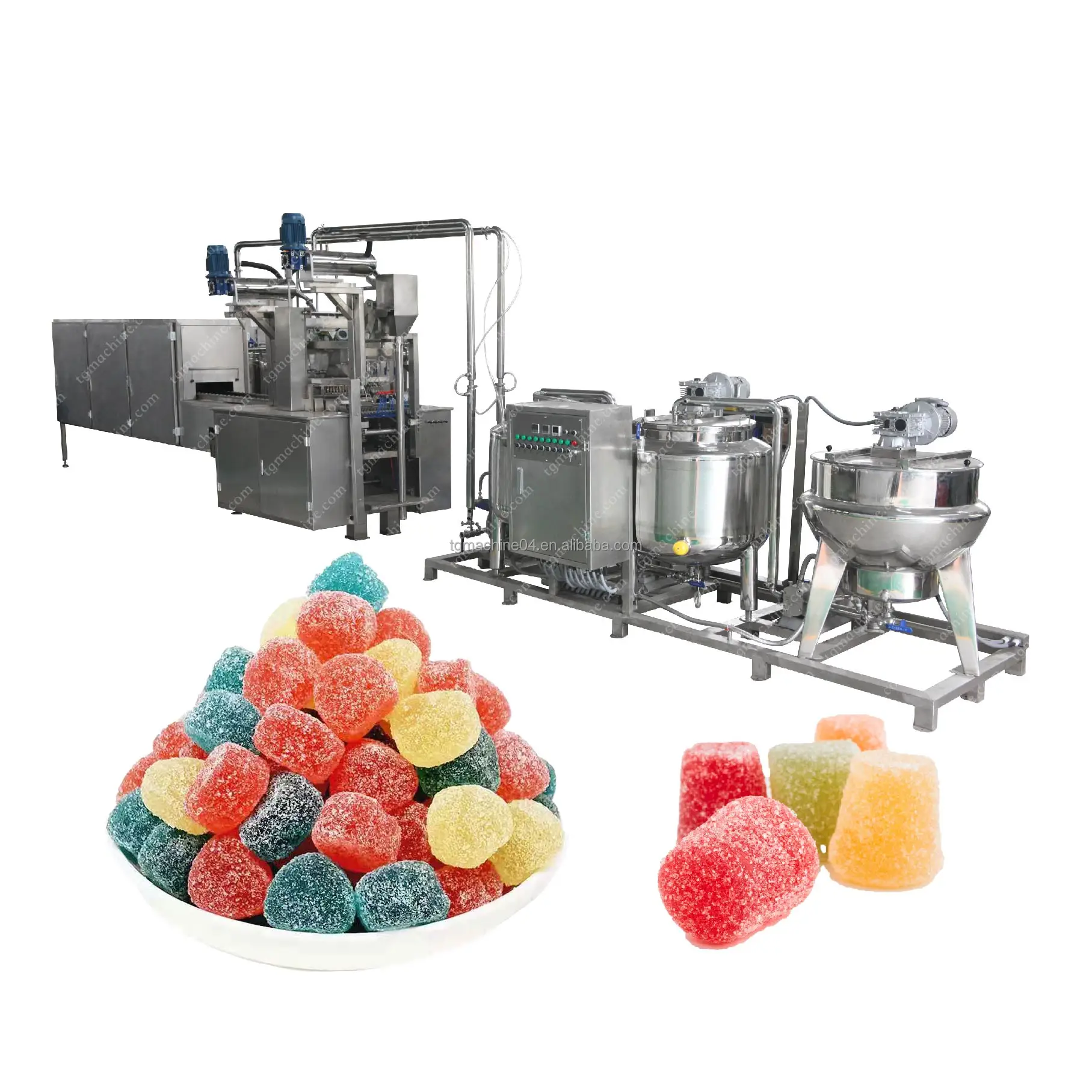 sour gummy worms making machine wholesale candy making machine sugar-free sweets making machine