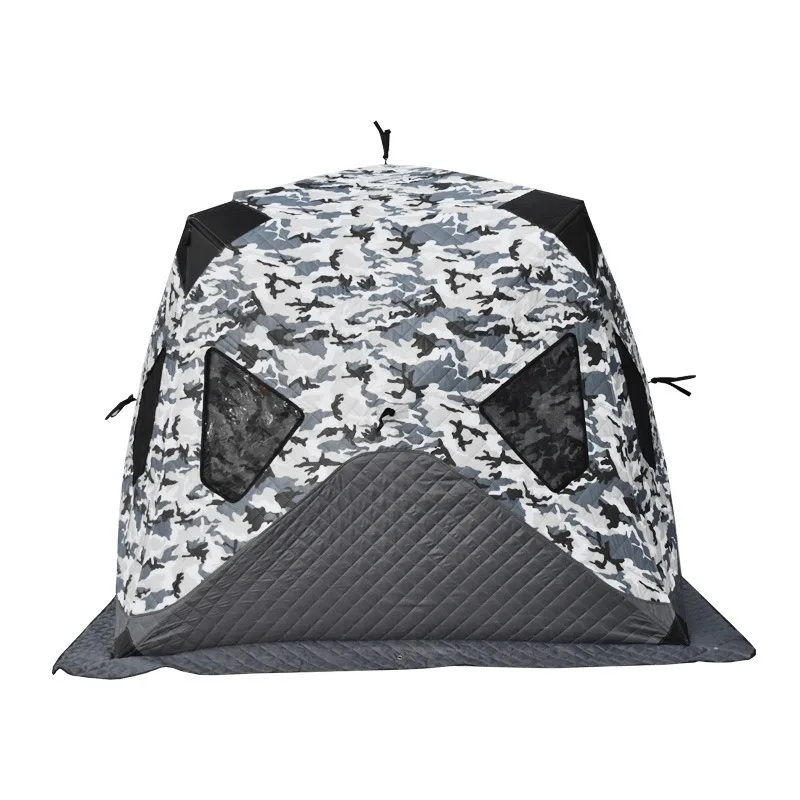Quick Automatic Opening Outdoor Camping Tent 3-4 Person Warm Sauna Shelter for Winter Fishing Ice Cube Tents
