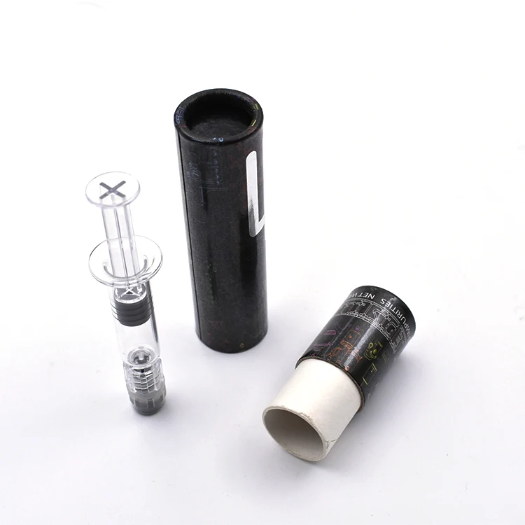
Custom shiny glossy surface tube for glass syringe pack box 