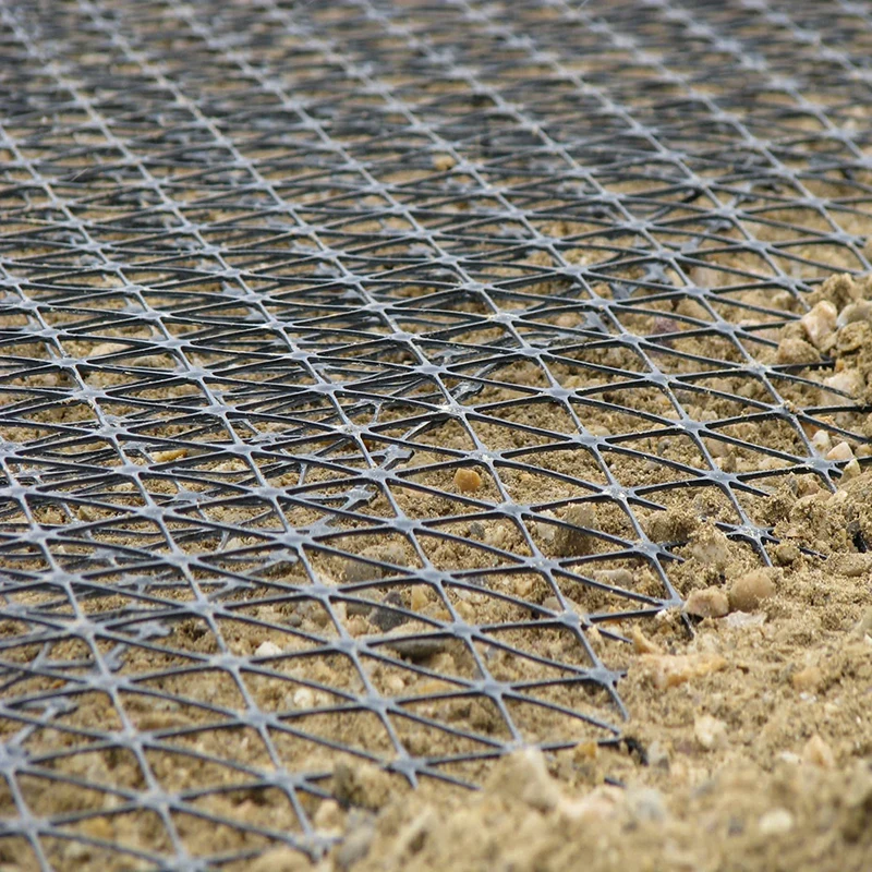 Multiaxial geogrid triaxial  road highway airport railway paving geogrid high tensile strength pp pe