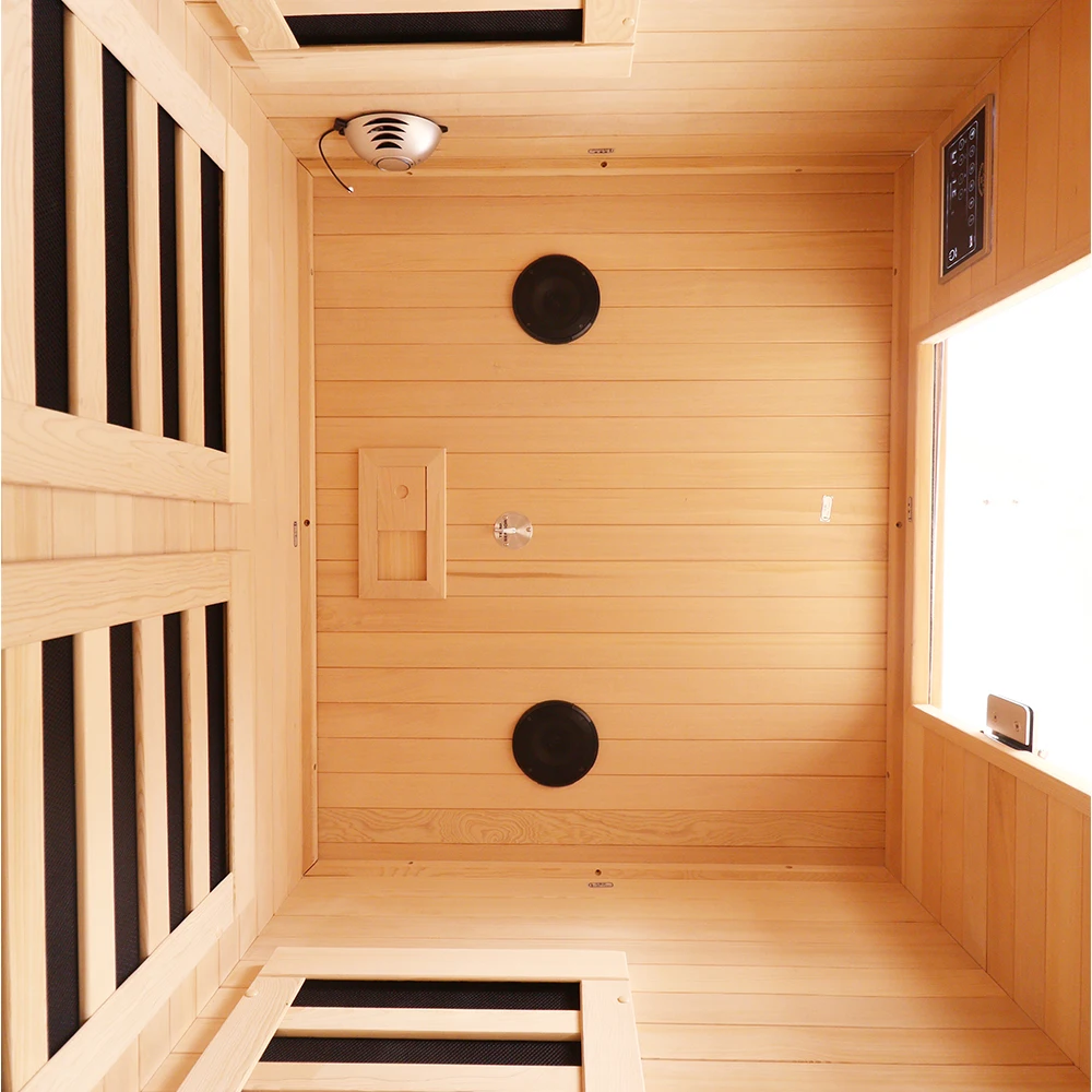 High Quality Wood Fir Sauna Steam Room Far Infrared Indoor Sauna Rooms Wooden