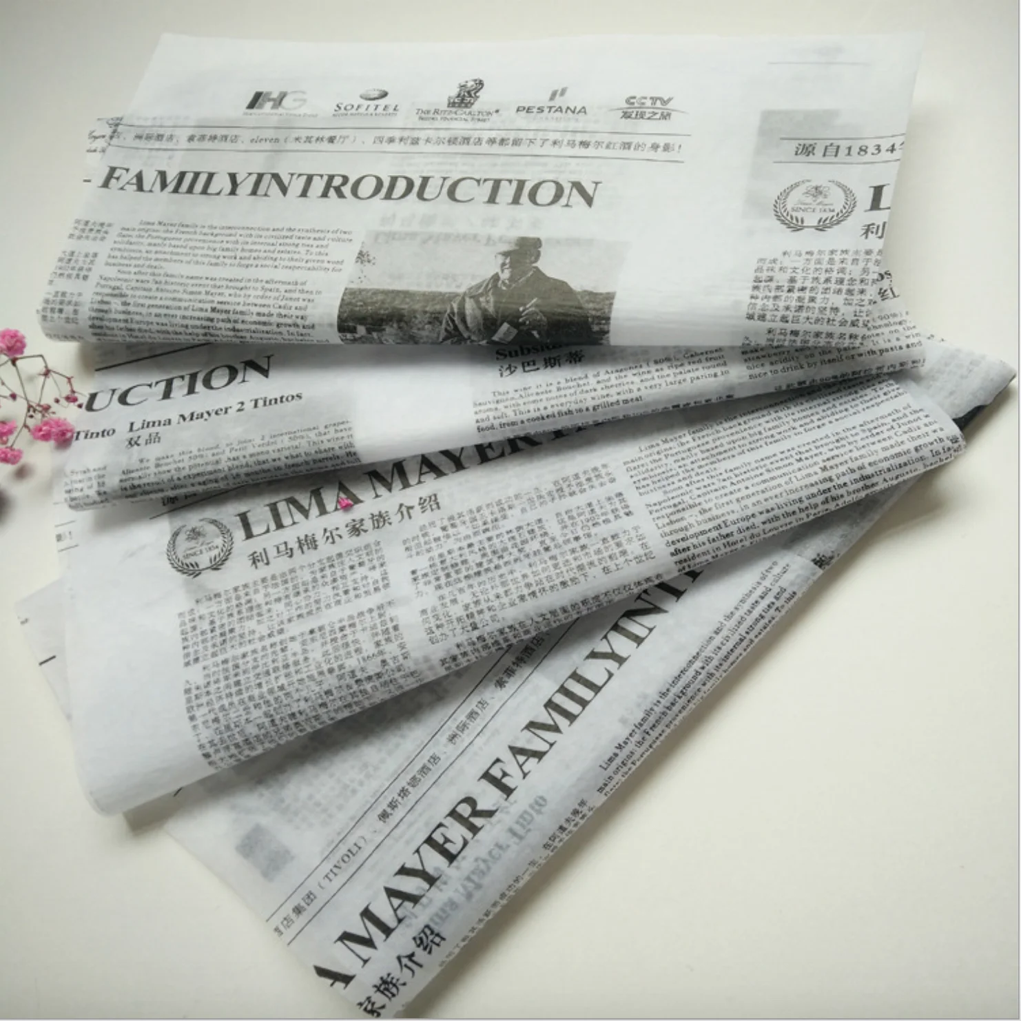 Stuffing hangbag purse Tissue Paper bag Filler Paper Packing Paper for handbag