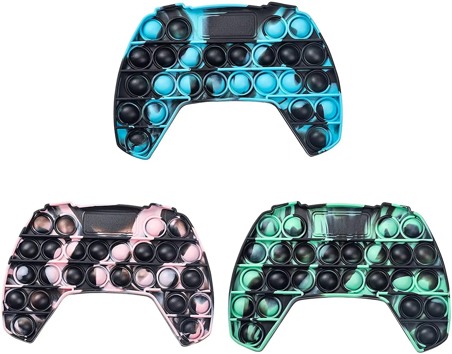 Push Game Controller Gamepad Shape Pop Push tie dye Bubble Sensory Fidget Toys