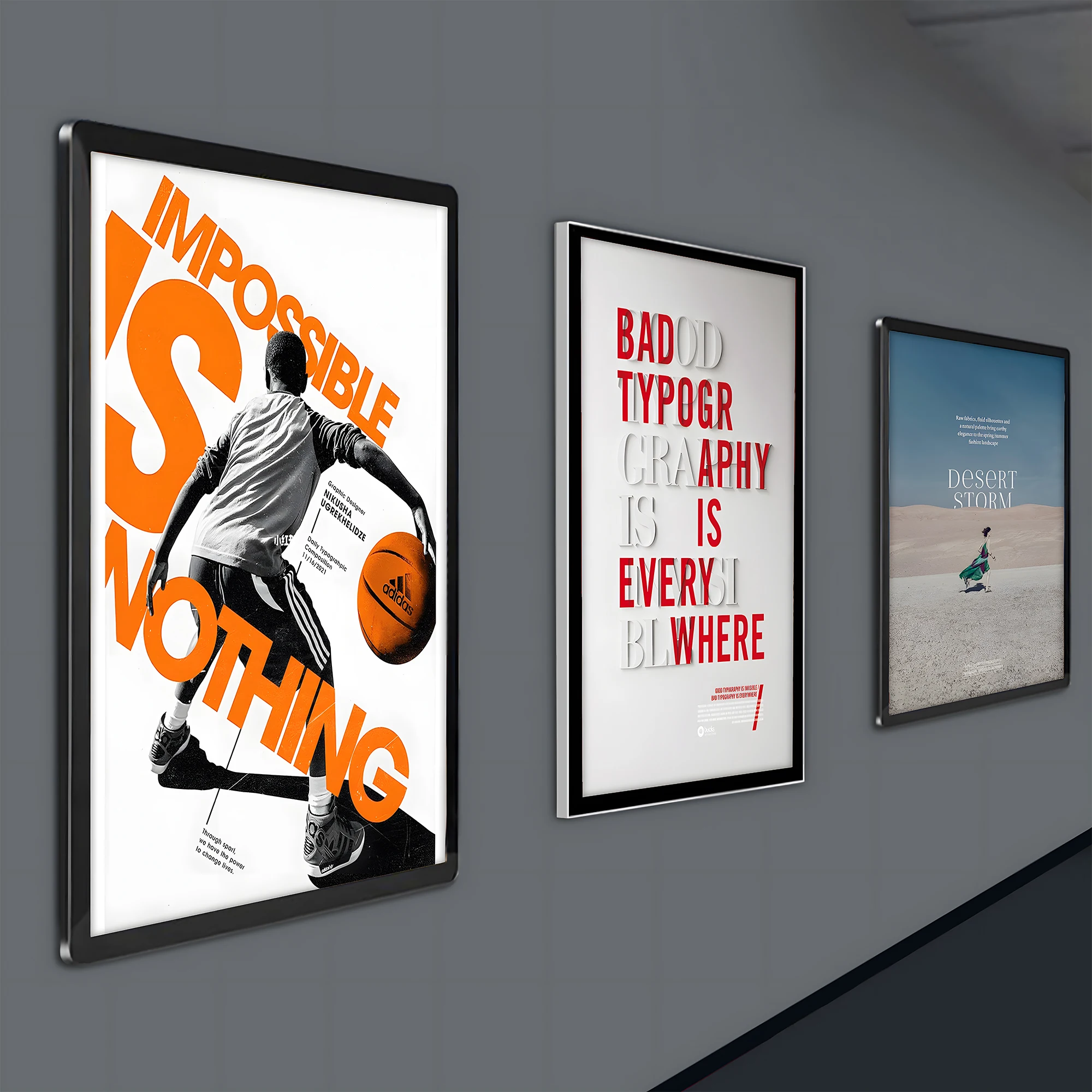 advertising Ultra thin light box Drawing Tablet slim frame led light box poster light box For shopping mall