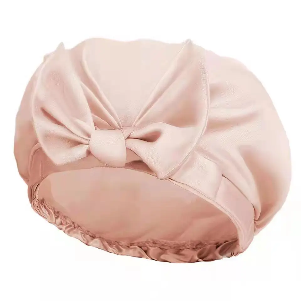 New Style Wholesale Thickened Waterproof Shower Cap For Long Hair Spa Salon Elastic Adjustable And Durable Women Shower Cap