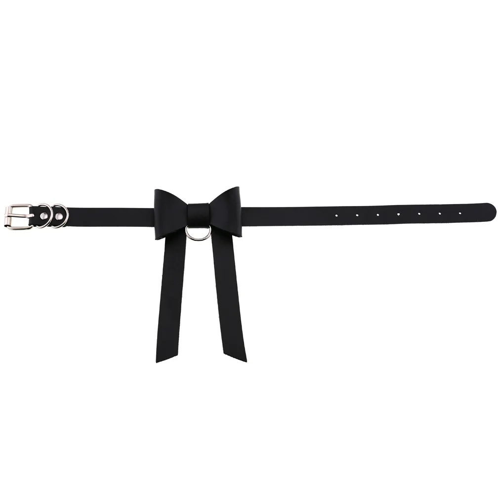 NC-81 Wholesale Fashion Handmade Women Bowknot PU Leather Short Neck Jewelry Bow Choker