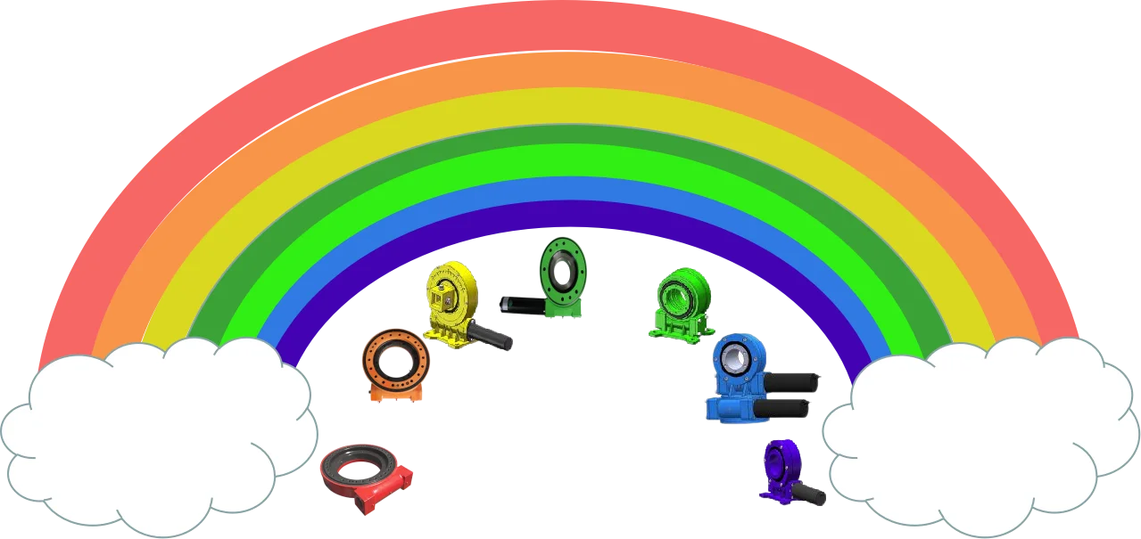Single or dual axis drives for heliostat drive systems