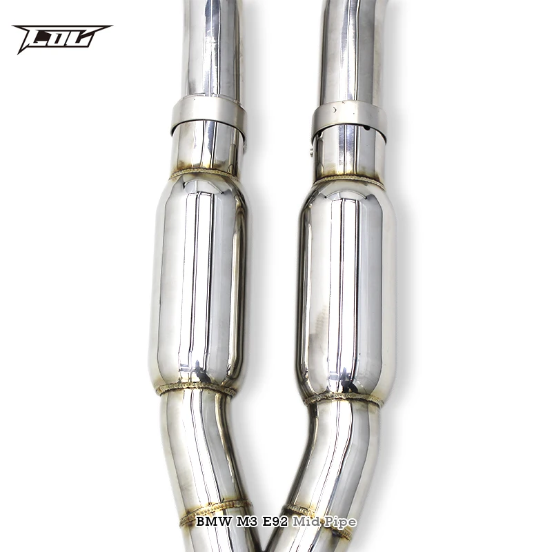 Tuning Stainless steel exhaust Mid Pipe For BMW M3 E90/E92/E93 V8 4.0L 2008-2013  Exhaust Sport X-pipe with Resonator
