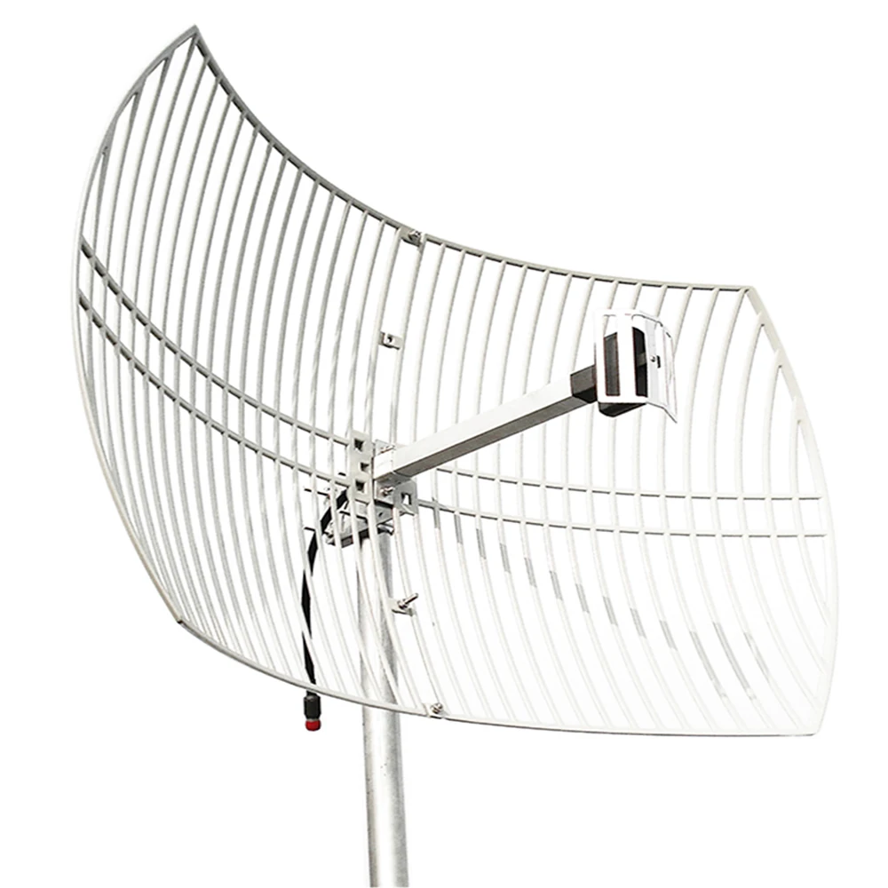 
Ultra range long distance 2.4GHz 24dBi Directional High Gain N Type Female Aluminum Die Cast Grid Parabolic Antenna 3km 