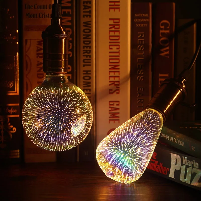 
3D A60 china led lamp decorative E27 E26 B22 led lights for home decorative 3d led lamp 