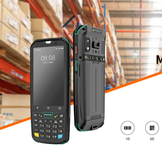 Промышленный Прочный смартфон Android 11 мобильный ПК КПК 5 дюймов Fhd 4g Ip68 Qr-код 8-ядерный водонепроницаемый сборщик