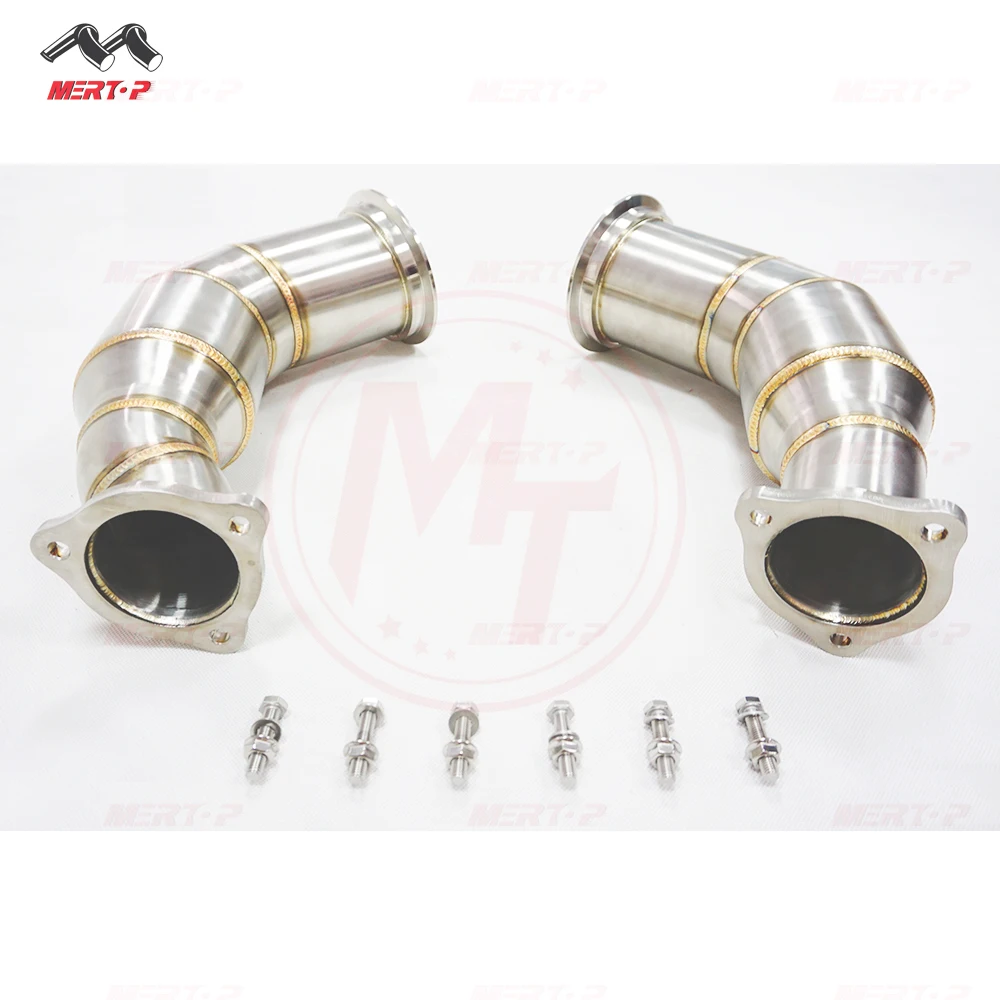 Mertop Performance 4.5' SS 304 Downpipe for A*DI RS4 RS5 B9 2.9T downpipe
