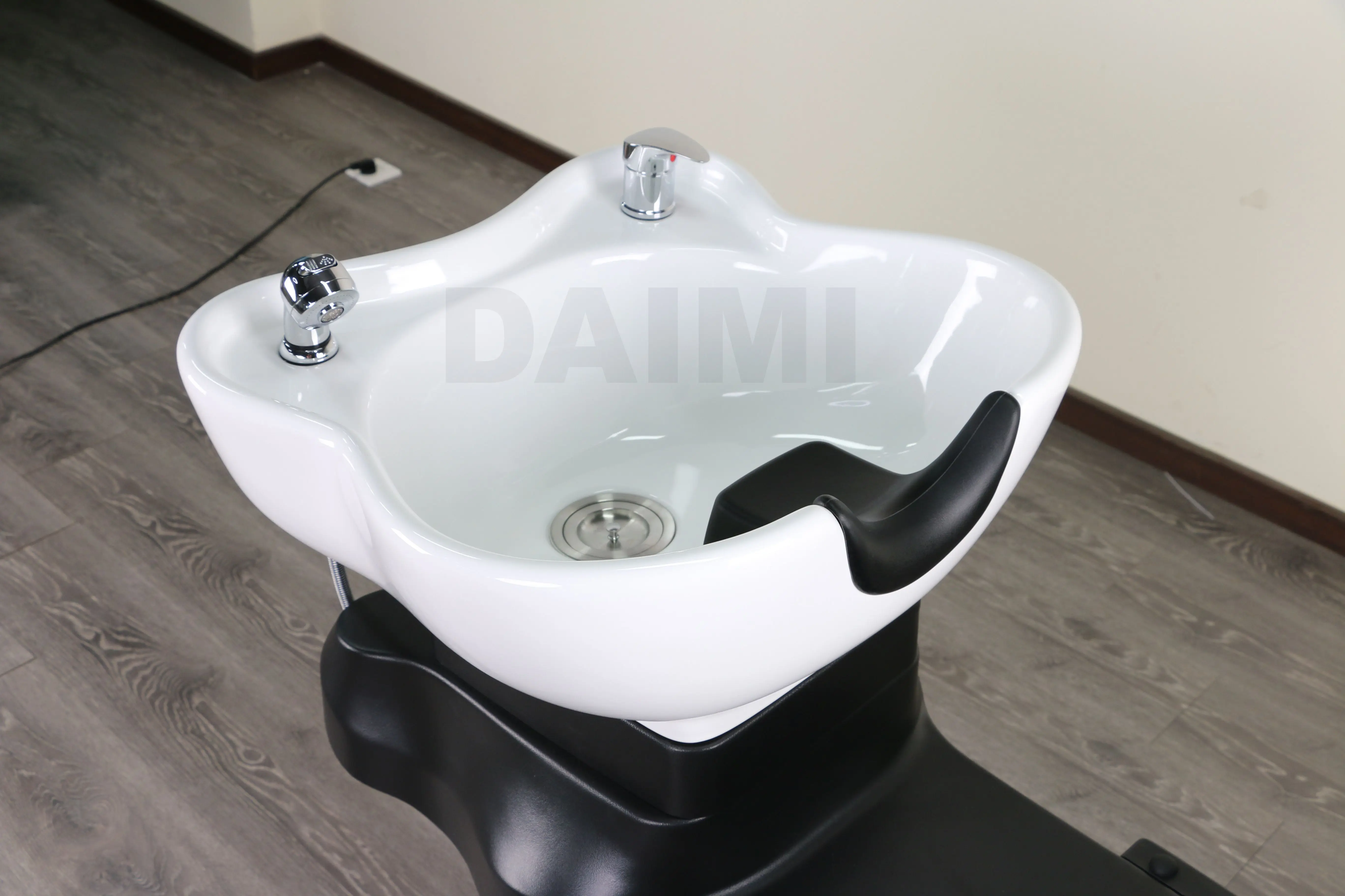 Daimi salon furniture thai style massage barber royal head 2 motors chair therapy shampoo bed with water circulation and steamer