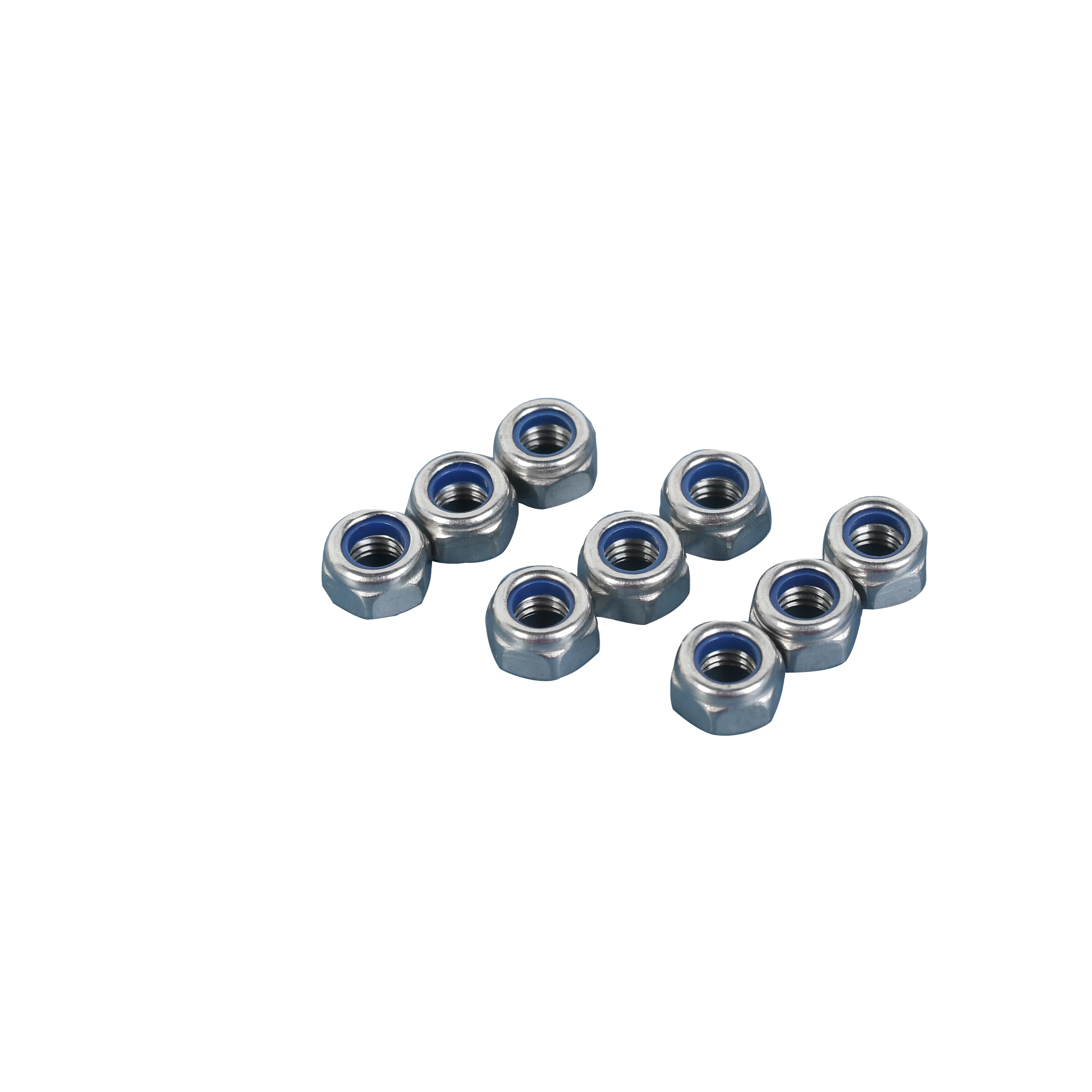 DIN 6923 Polished SS304 Stainless Steel Hex Nuts A2 Standard Zinc Plated Class 8 for Mining and Automotive Industry AISI 304