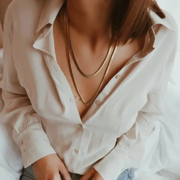 Chunky Twisted Miani Cuban Chain Chocker 18K Gold PVD Plated Stainless Steel Necklace Snake Rope Chain For Women Hip Pop
