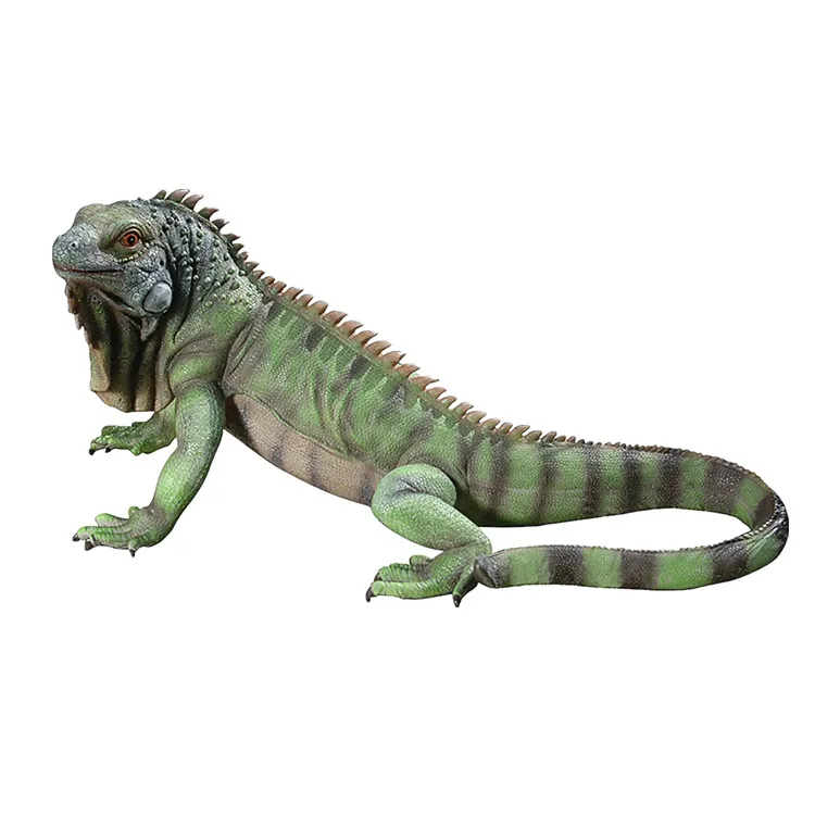 Полимерная полноцветная Большая Садовая статуя Игуана большая скульптура