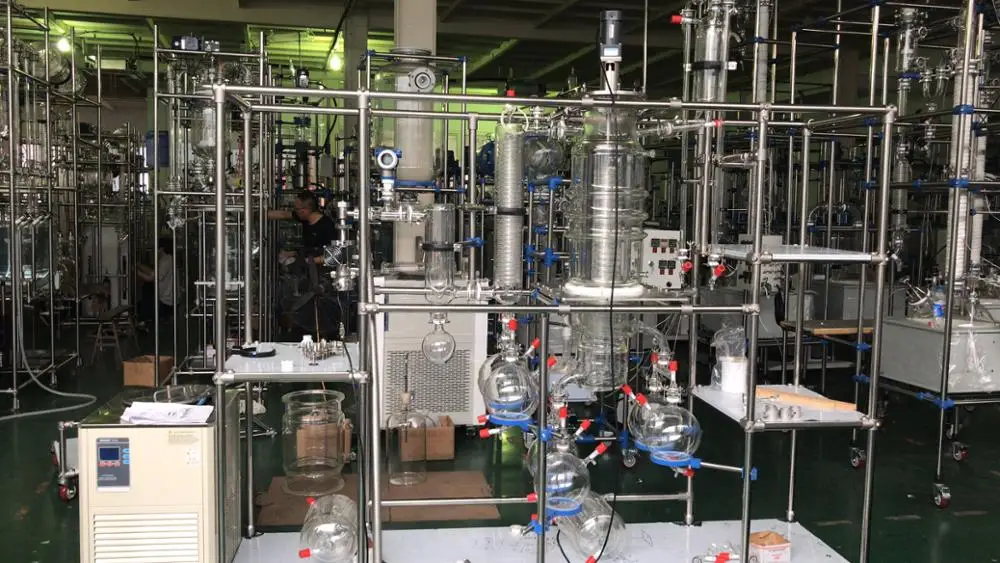 SPD-80 turnkey molecular fractional distillation machine industrial short path distillation