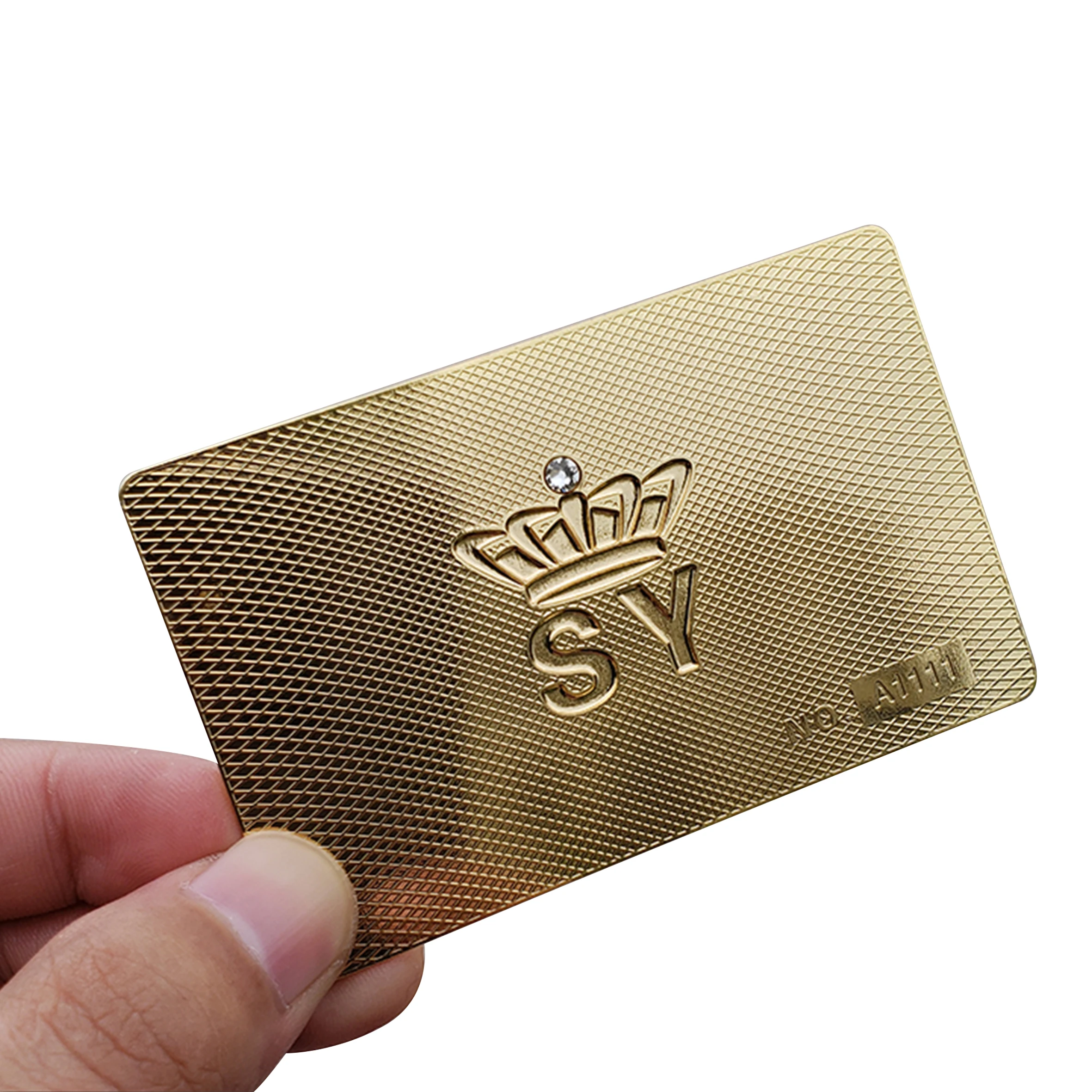 Mirror Cards Stainless Steel Black Silver Gold Silk Copper Metal Magnetic Craft Brass Surface Stripe Custom Metal Business Cards